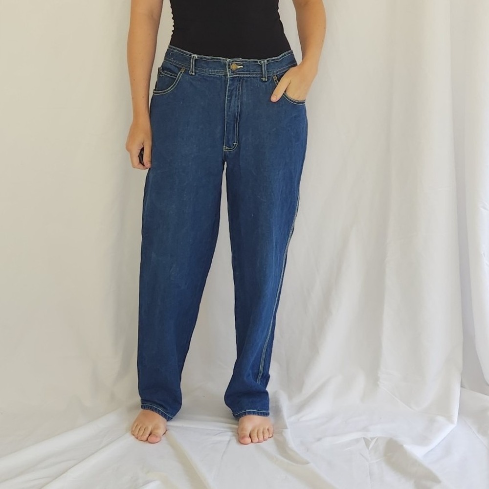 80s Blue Straight Leg‎ Jeans